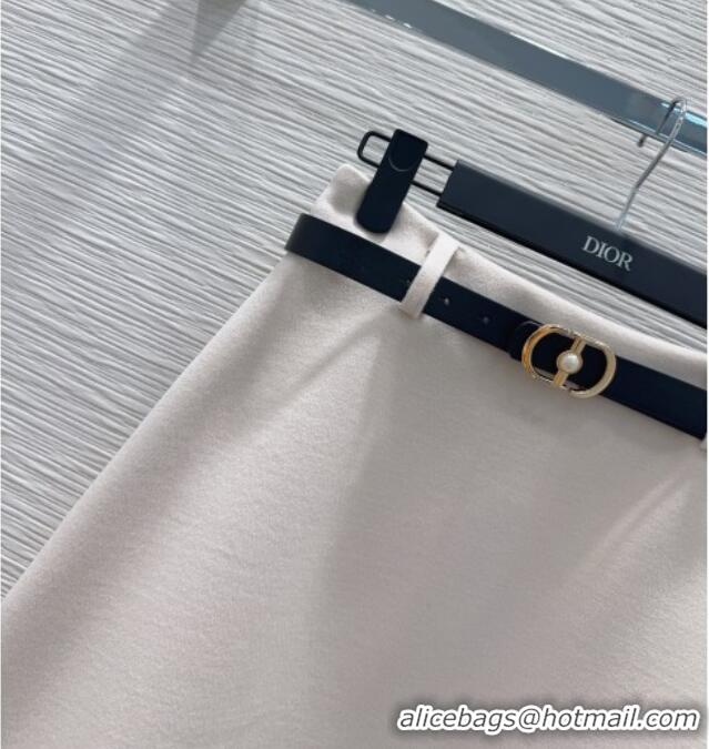 Top Grade Dior Jacket and Skirt Set DR122601 Grey White 2025