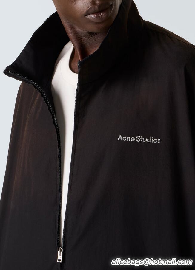 Reasonable Price Acne Studios Logo Zipper Men Jacket AS1188 Black
