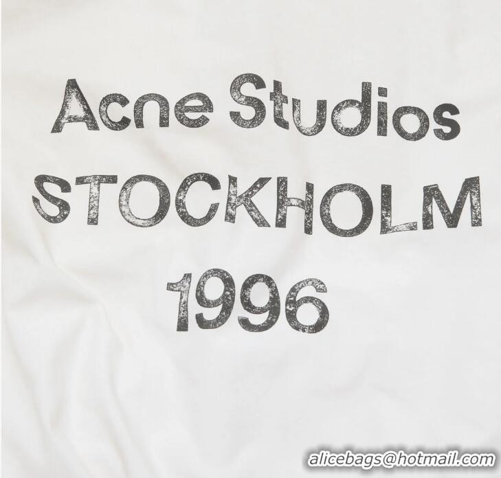 ​Super Quality Acne Studios Logo Zipper Men Jacket AS1188 Dusty White