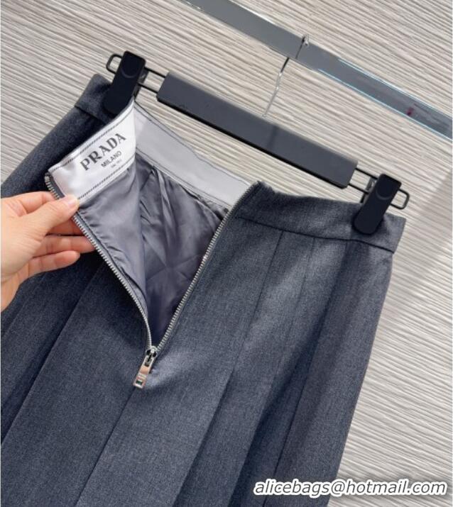 Big Discount Prada Skirt PR122604 Grey 2025