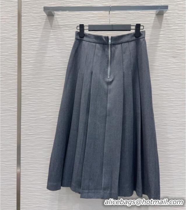 Big Discount Prada Skirt PR122604 Grey 2025