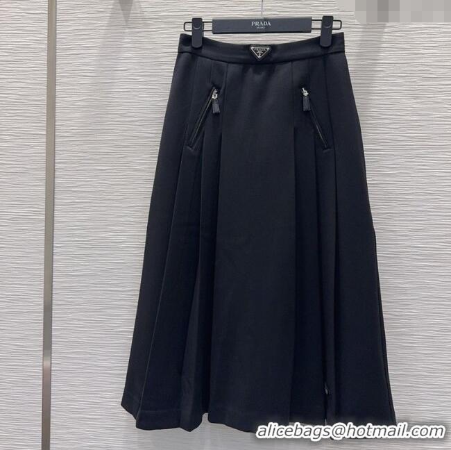 Famous Brand Prada Skirt PR122604 Black 2025