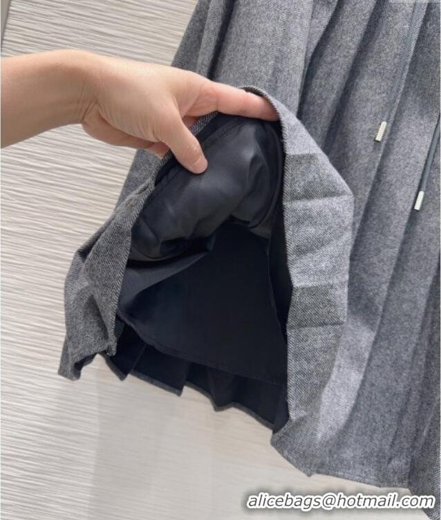 Promotional Prada Mini Skirt PR122605 Grey 2025