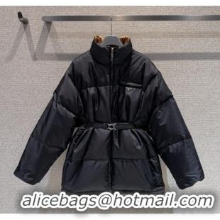 Top Grade Prada Down Jacket PR122607 Black 2025