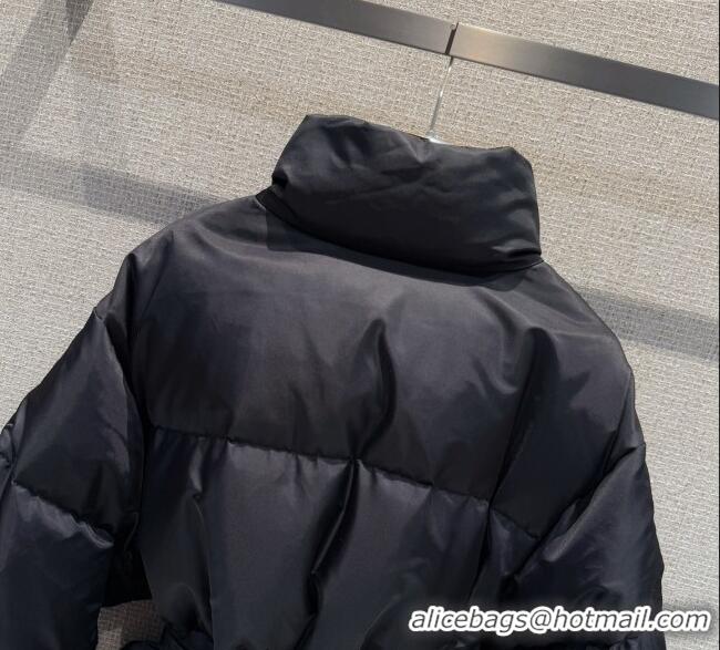 Top Grade Prada Down Jacket PR122607 Black 2025