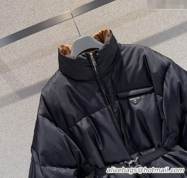 Top Grade Prada Down Jacket PR122607 Black 2025