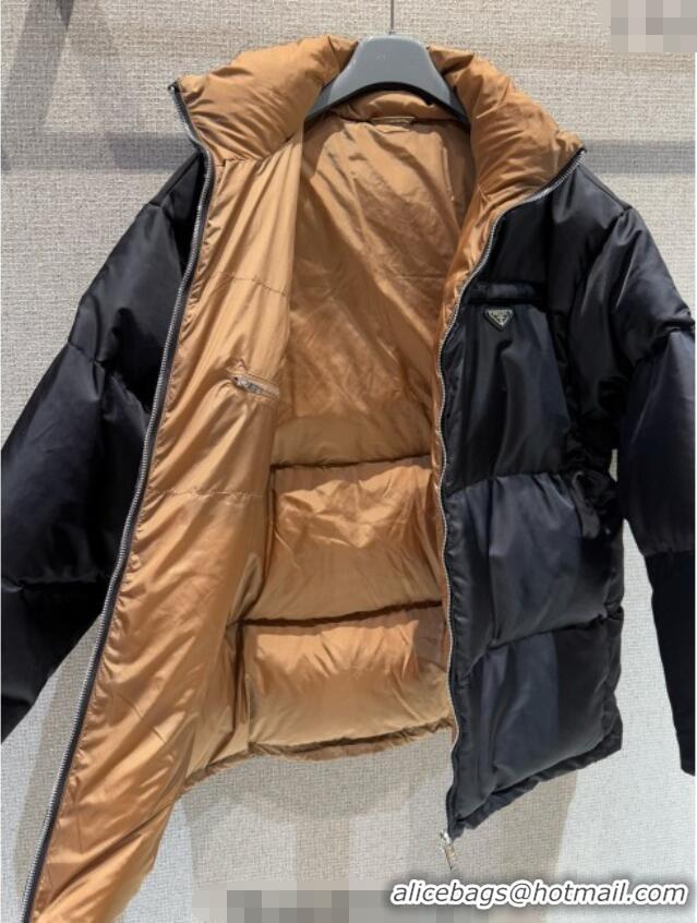 Top Grade Prada Down Jacket PR122607 Black 2025