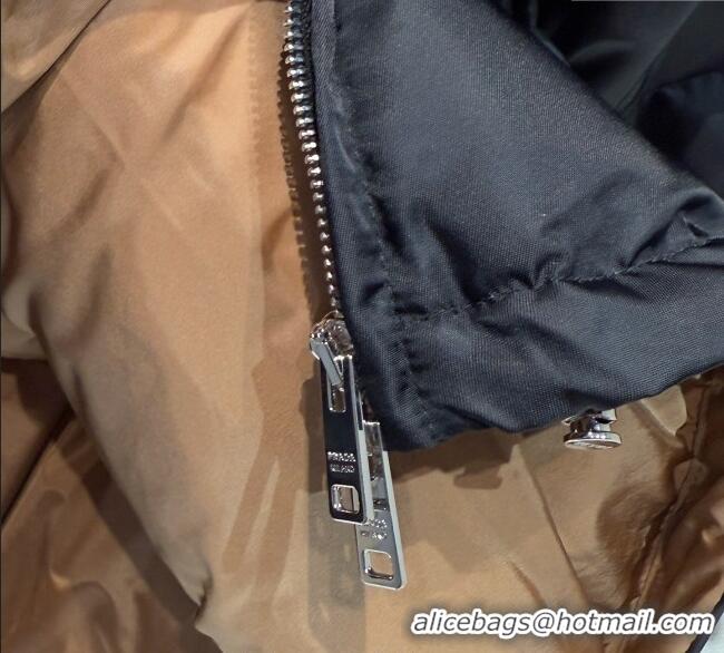 Top Grade Prada Down Jacket PR122607 Black 2025
