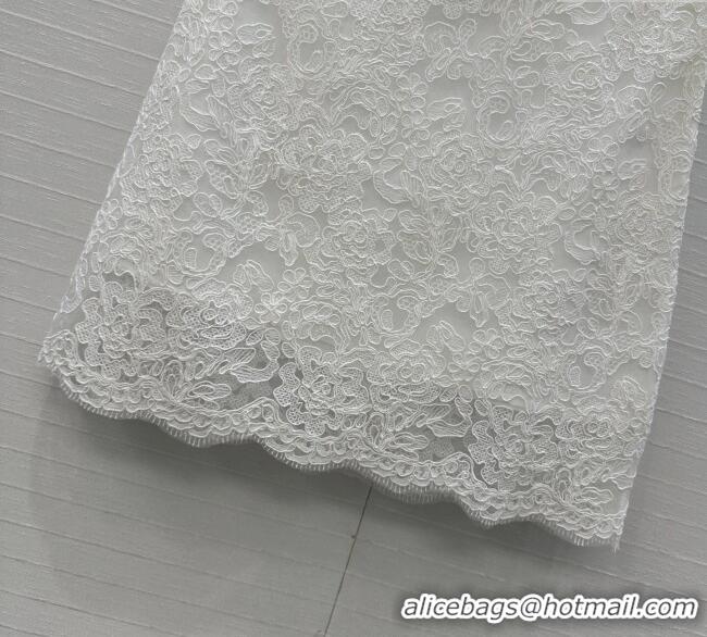 Fashion Discount Ermanno Scervino Lace Mini Skirt ES122602 White 2025