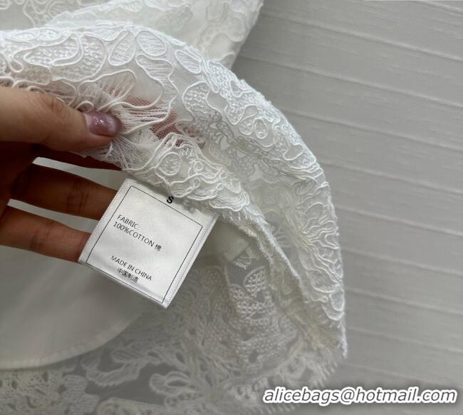 Fashion Discount Ermanno Scervino Lace Mini Skirt ES122602 White 2025