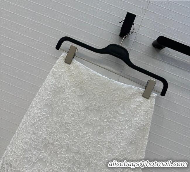Fashion Discount Ermanno Scervino Lace Mini Skirt ES122602 White 2025