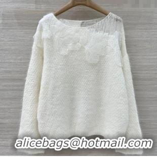 Top Quality Ermanno Scervino Lace Charm Sweater ES122604 White 2025