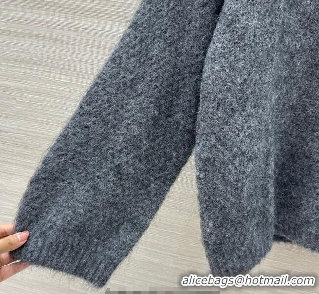 Discount Ermanno Scervino Lace Charm Sweater ES122604 Grey 2025