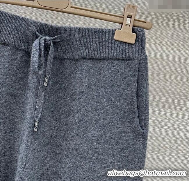 Traditional Specials Ermanno Scervino Cashmere Lace Knit Pants ES122605 Grey 2025