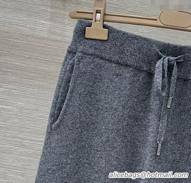Traditional Specials Ermanno Scervino Cashmere Lace Knit Pants ES122605 Grey 2025
