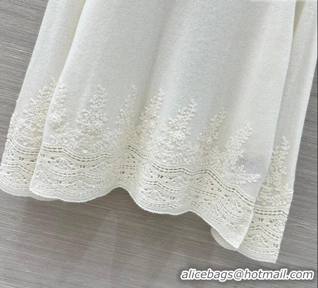 Buy Cheap Ermanno Scervino Cashmere Lace Sweater ES122605 White 2025