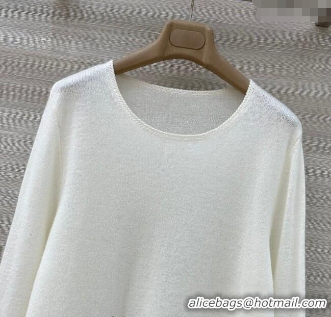 Buy Cheap Ermanno Scervino Cashmere Lace Sweater ES122605 White 2025