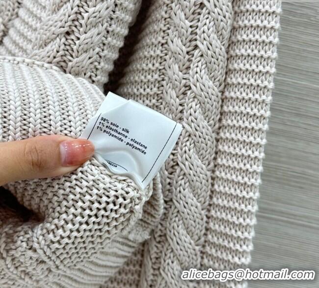 Luxury Discount Chanel Knit Cardigan CH122605 Grey 2025