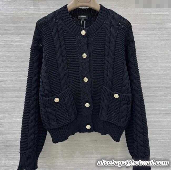 Low Cost Chanel Knit Cardigan CH122605 Black 2025