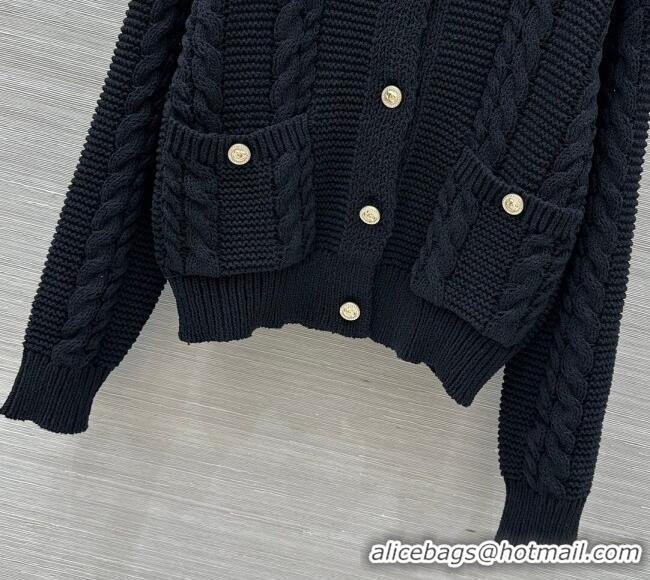 Low Cost Chanel Knit Cardigan CH122605 Black 2025