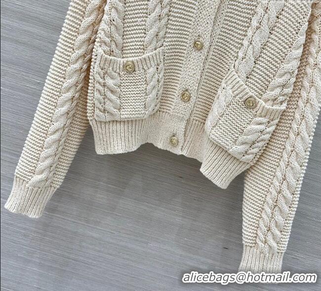 Top Grade Chanel Knit Cardigan CH122605 Beige 2025
