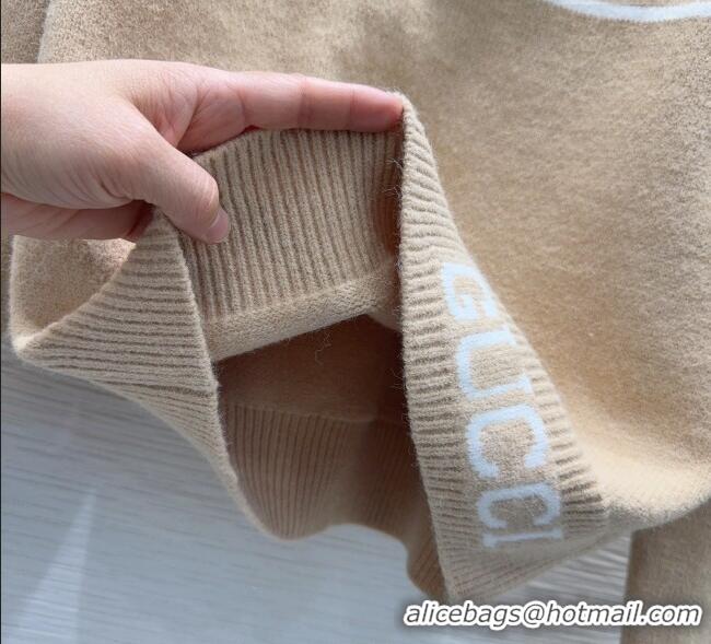Top Grade Gucci Wool Sweater GG122605 Beige 2025