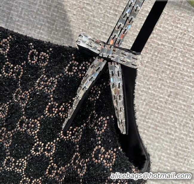 Buy Fashionable Gucci GG Strass Dress GG122605 Black/Gold 2025