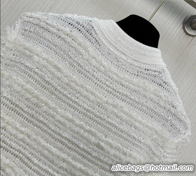 Unique Grade Balmain Tweed Jacket BM122605 White 2025