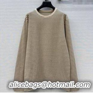 Reasonable Price The Row Cotton Striped Shirt TR122605 Beige 2025