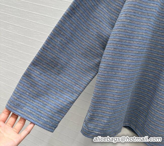 Good Taste The Row Cotton Striped Shirt TR122605 Blue 2025