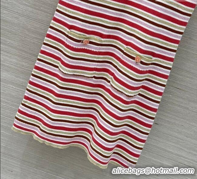 Most Popular Chanel Striped Dress CH122607 Pink 2025