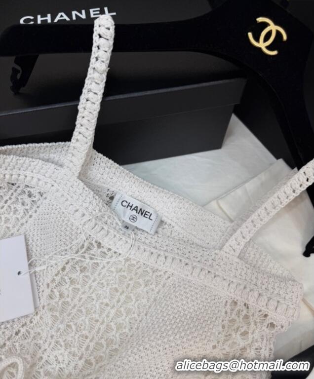 Famous Brand Chanel Knit Vest CH122608 White 2025