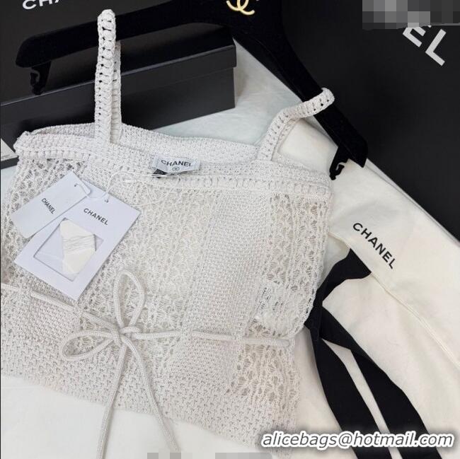 Famous Brand Chanel Knit Vest CH122608 White 2025