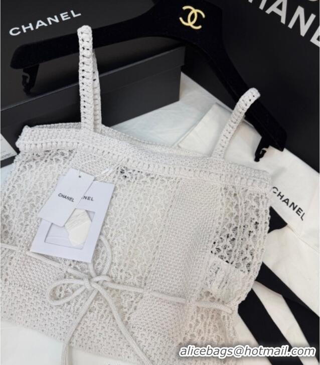 Famous Brand Chanel Knit Vest CH122608 White 2025