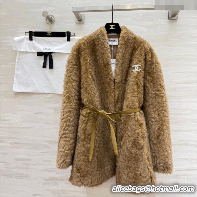 Good Quality Chanel Coat CH122609 Brown 2025