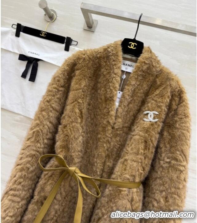 Good Quality Chanel Coat CH122609 Brown 2025
