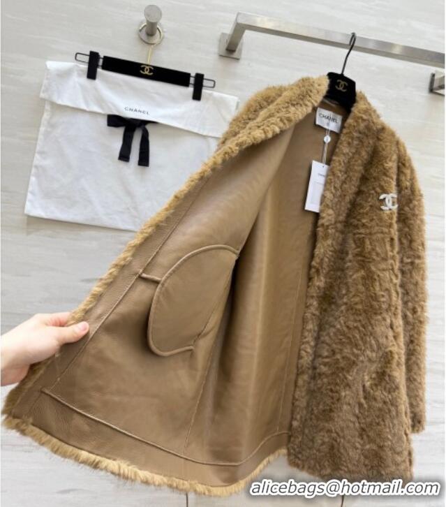 Good Quality Chanel Coat CH122609 Brown 2025