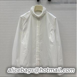 Pretty Style Alaia Cotton Shirt AL122611 White 2025