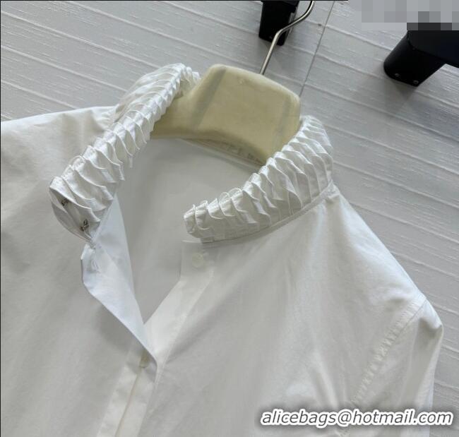 Pretty Style Alaia Cotton Shirt AL122611 White 2025