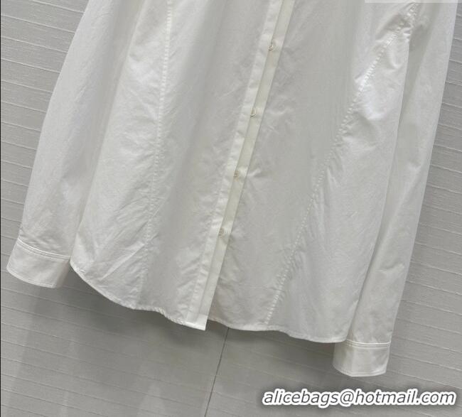 Pretty Style Alaia Cotton Shirt AL122611 White 2025