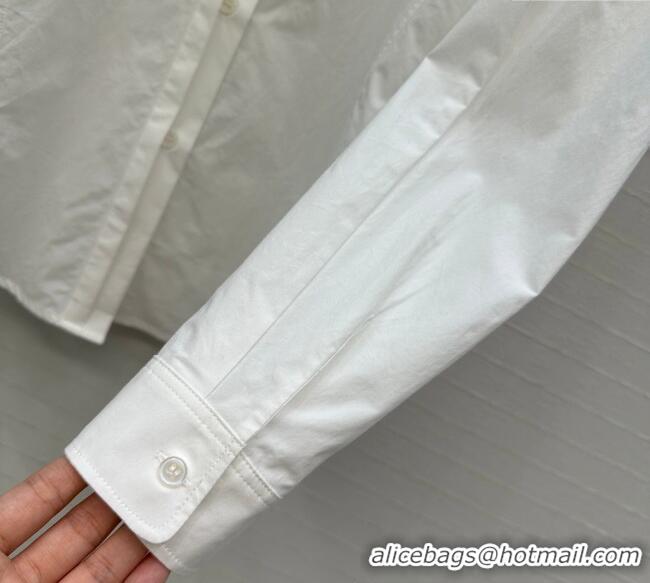 Pretty Style Alaia Cotton Shirt AL122611 White 2025