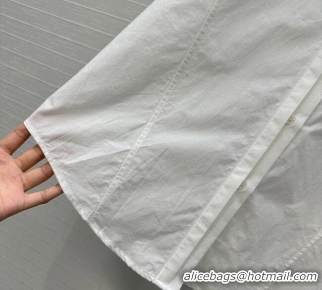 Pretty Style Alaia Cotton Shirt AL122611 White 2025