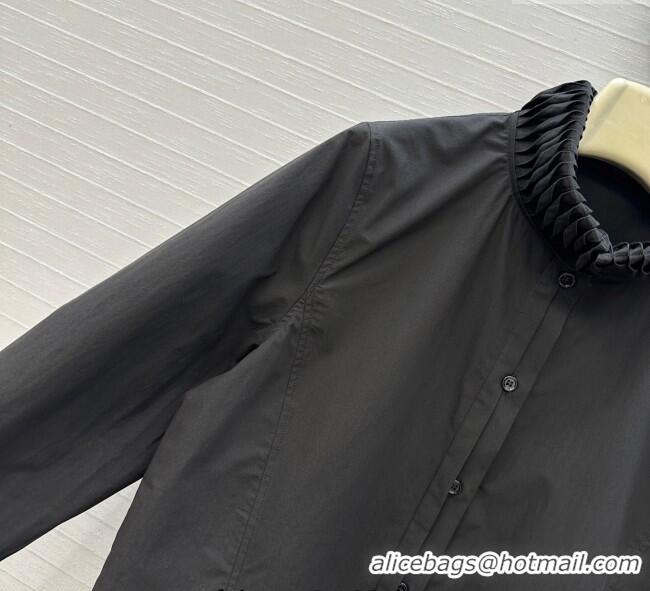 Buy Promotional Alaia Cotton Shirt AL122611 Black 2025