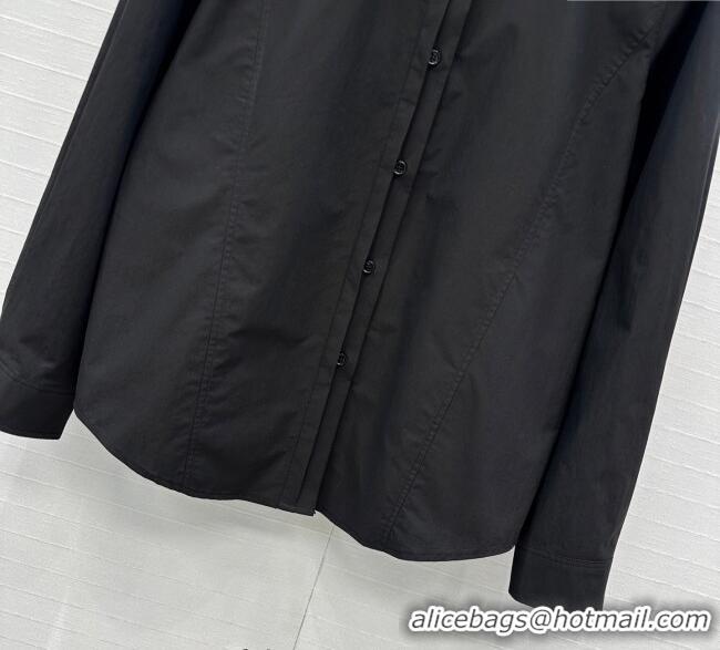 Buy Promotional Alaia Cotton Shirt AL122611 Black 2025