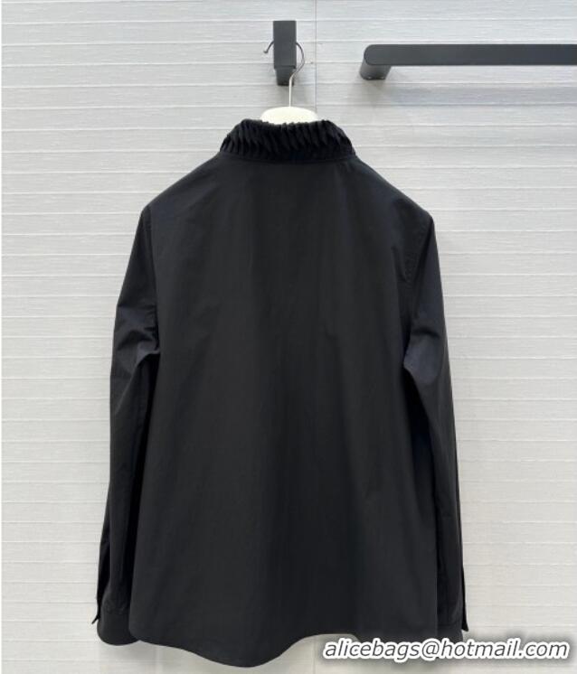 Buy Promotional Alaia Cotton Shirt AL122611 Black 2025