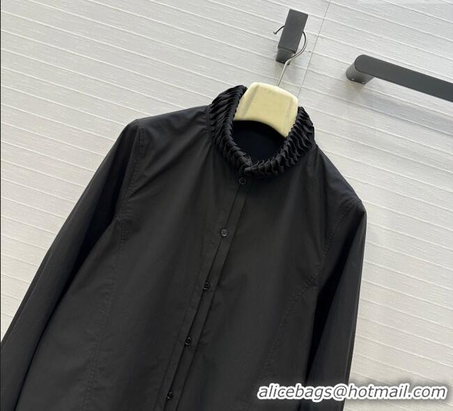 Buy Promotional Alaia Cotton Shirt AL122611 Black 2025