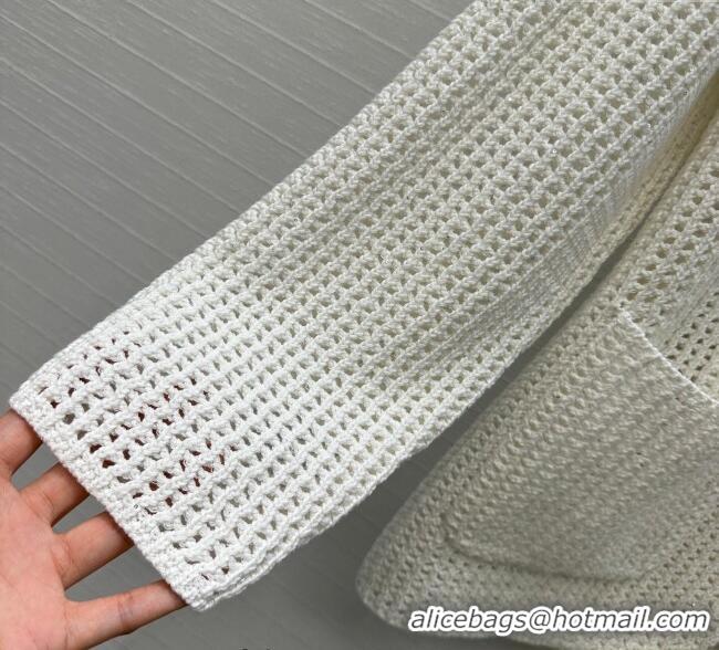 Buy Cheapest Brunello Cucinelli Knit Jacket BC122701 White 2025