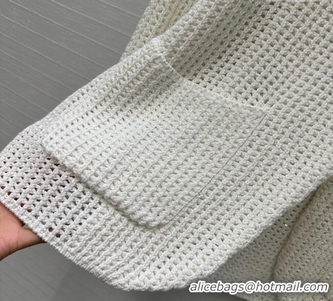 Buy Cheapest Brunello Cucinelli Knit Jacket BC122701 White 2025