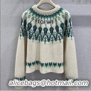 Most Popular Loewe Wool Sweater LW122702 White 2025