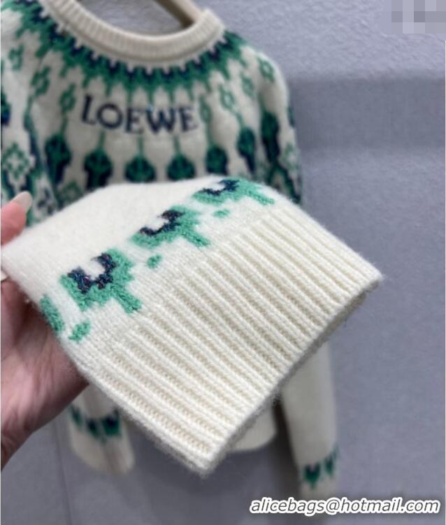 Most Popular Loewe Wool Sweater LW122702 White 2025